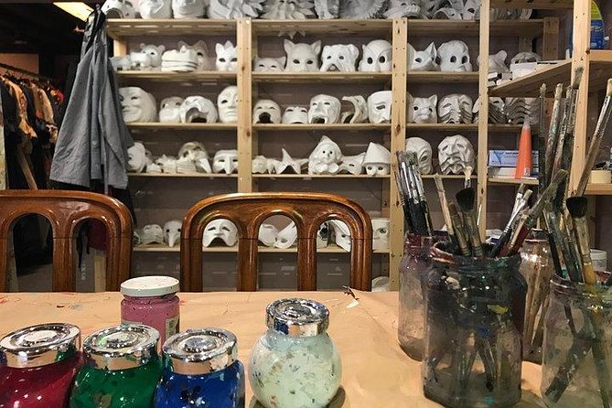 Mask Workshop - Paint Your Own Venetian Mask in Venice, Italy - The Painting Part: Acrylic Tempera Colors With Gold or Silver Finishing