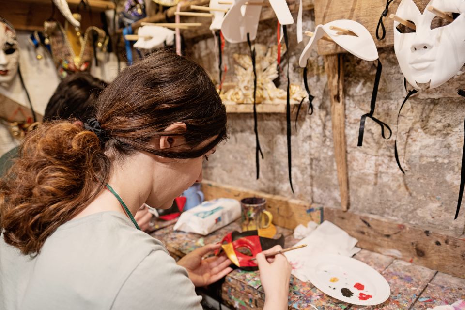 Venice: Carnival Mask Decoration Class at Casanova Prisons - Venice Carnival Mask Workshop in the Prison Palace: The Setting Matters