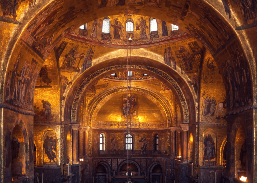 Venice: Doge’s Palace and Basilica Roman Empire Guided Tour - St. Mark’s Basilica: Golden Mosaics as Byzantine Messaging