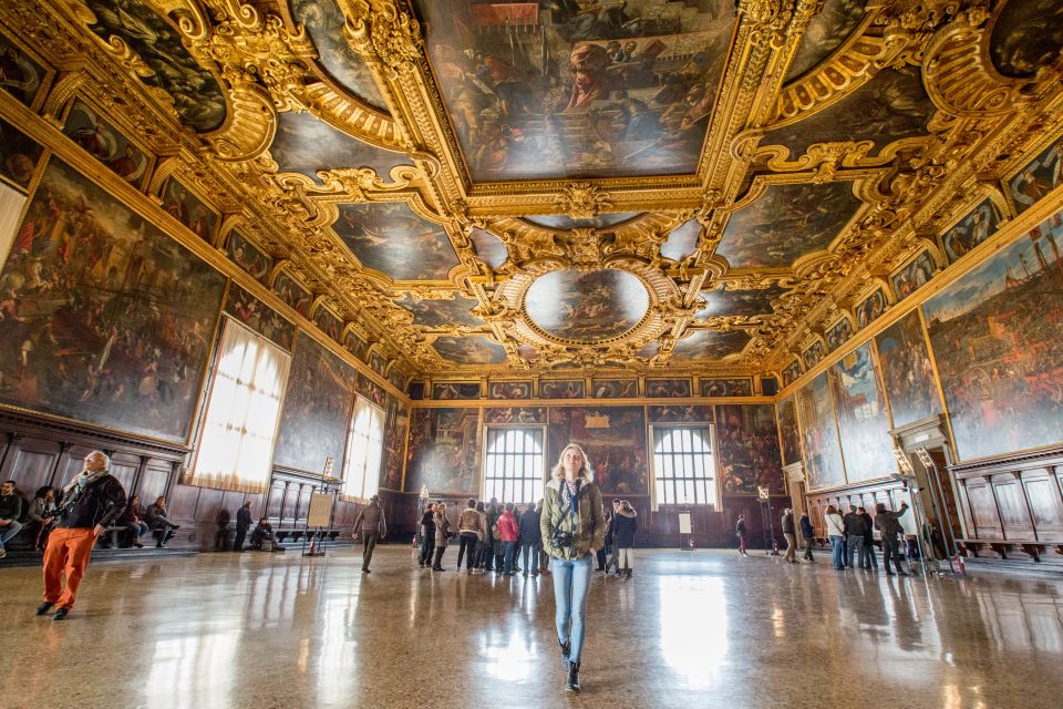 Venice: Doge's Palace Skip-the-Line Tour with Prisons - The gold staircase and the “real” drama of power
